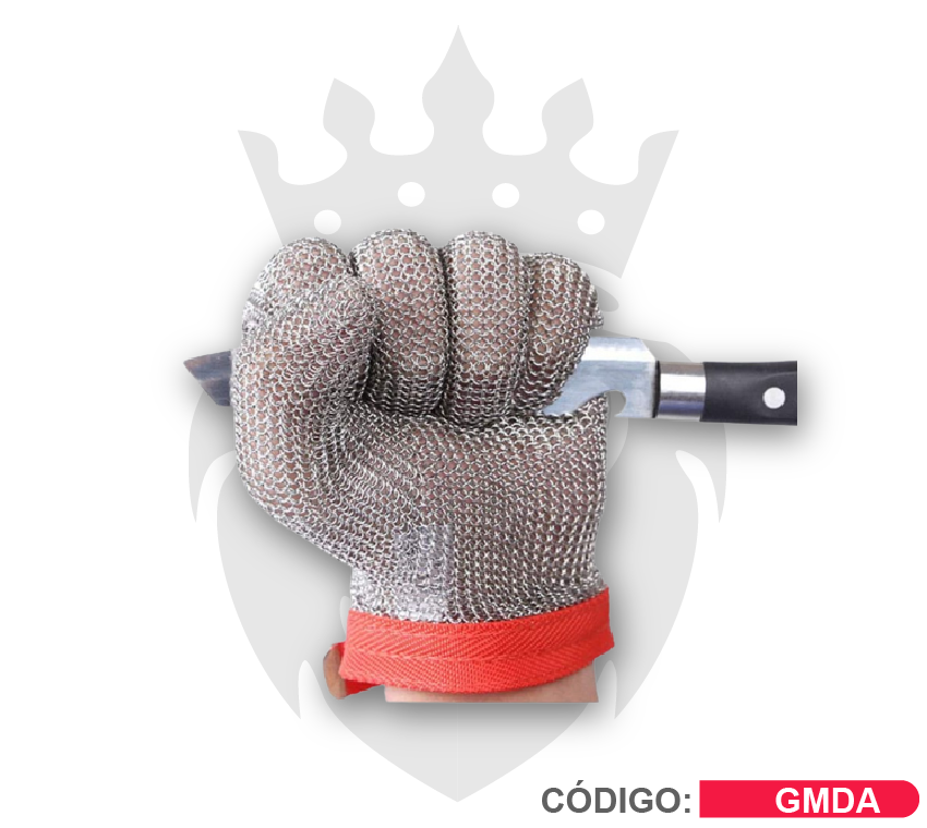 Guante Anticorte, Malla Fabricada en Acero Inox., Guante de Metal para  Trabajo de Seguridad, Talla M, L y XL