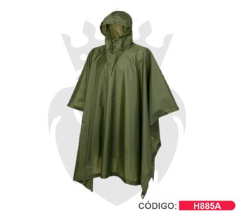 PONCHO PESADO VERDE DE PVC